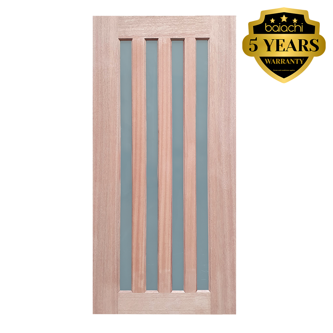920X2040X40mm Entrance Solid Timber Veneer External Front Entry Door Glass 033