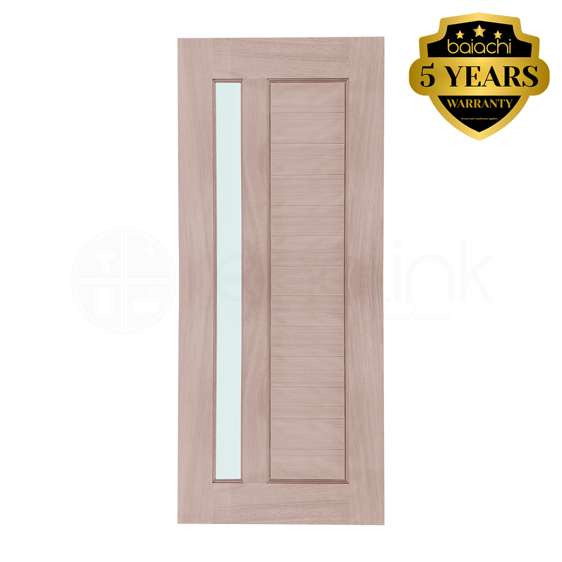 1 Lite Vertical Hampton External Door