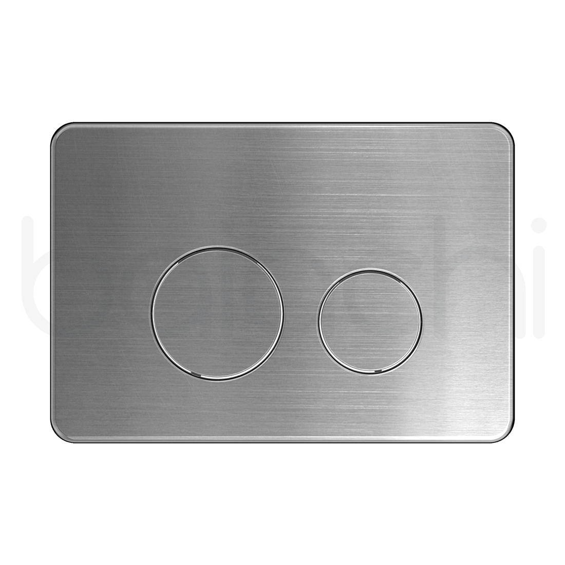 Ballina Rimless In Wall Toilet Suite with Round Stainless Steel Flushing Buttons