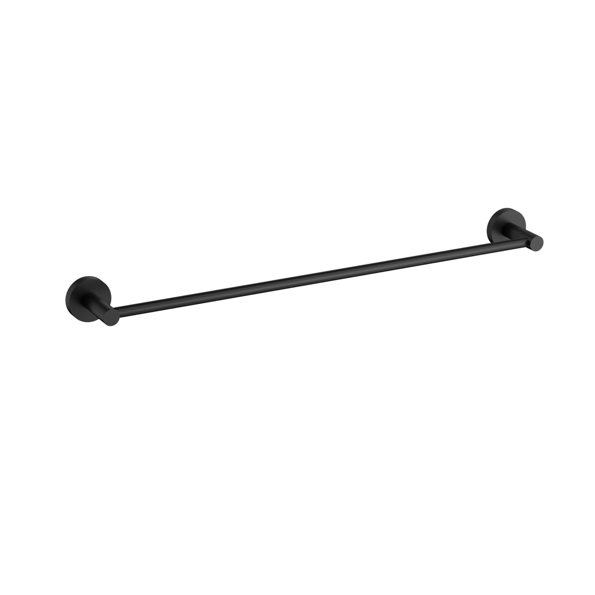 Otus Slimline SS304 Single Towel Rail 600mm Matte Black