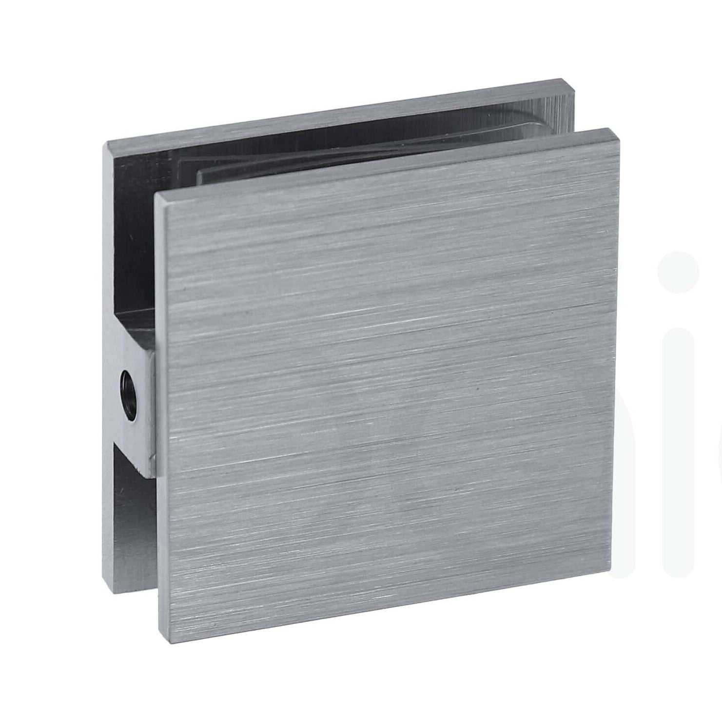800mm Fixed Panel Shower Screen Brushed Nickel
