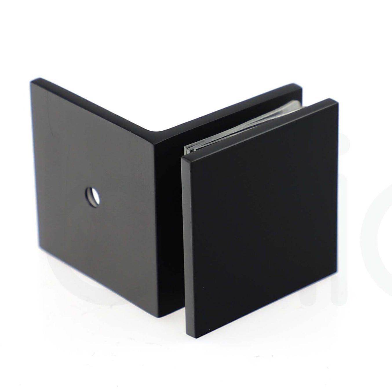 800mm Fixed Panel Shower Screen Matte Black