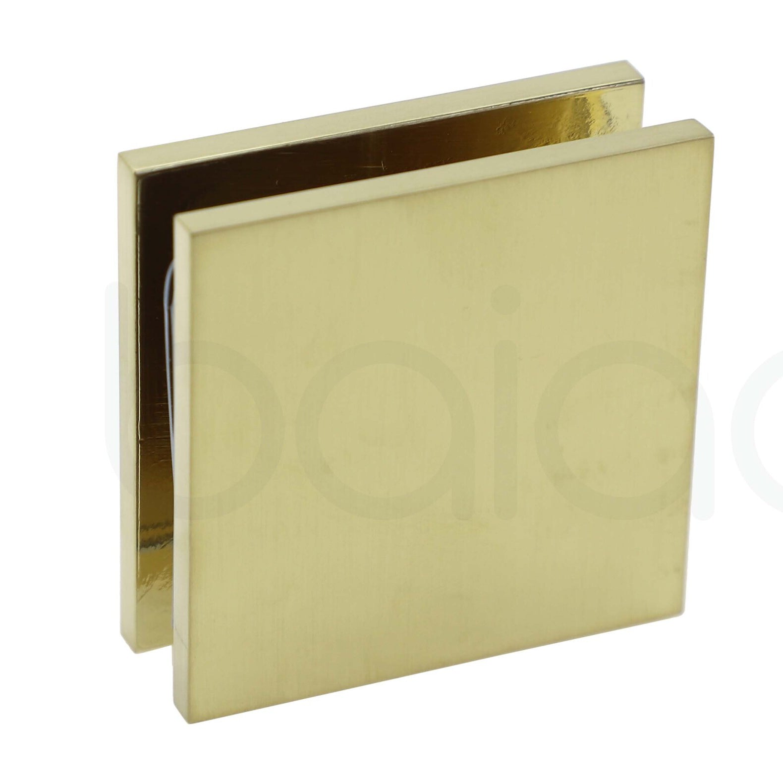 Frameless Shower Screen 900mm Brushed Gold