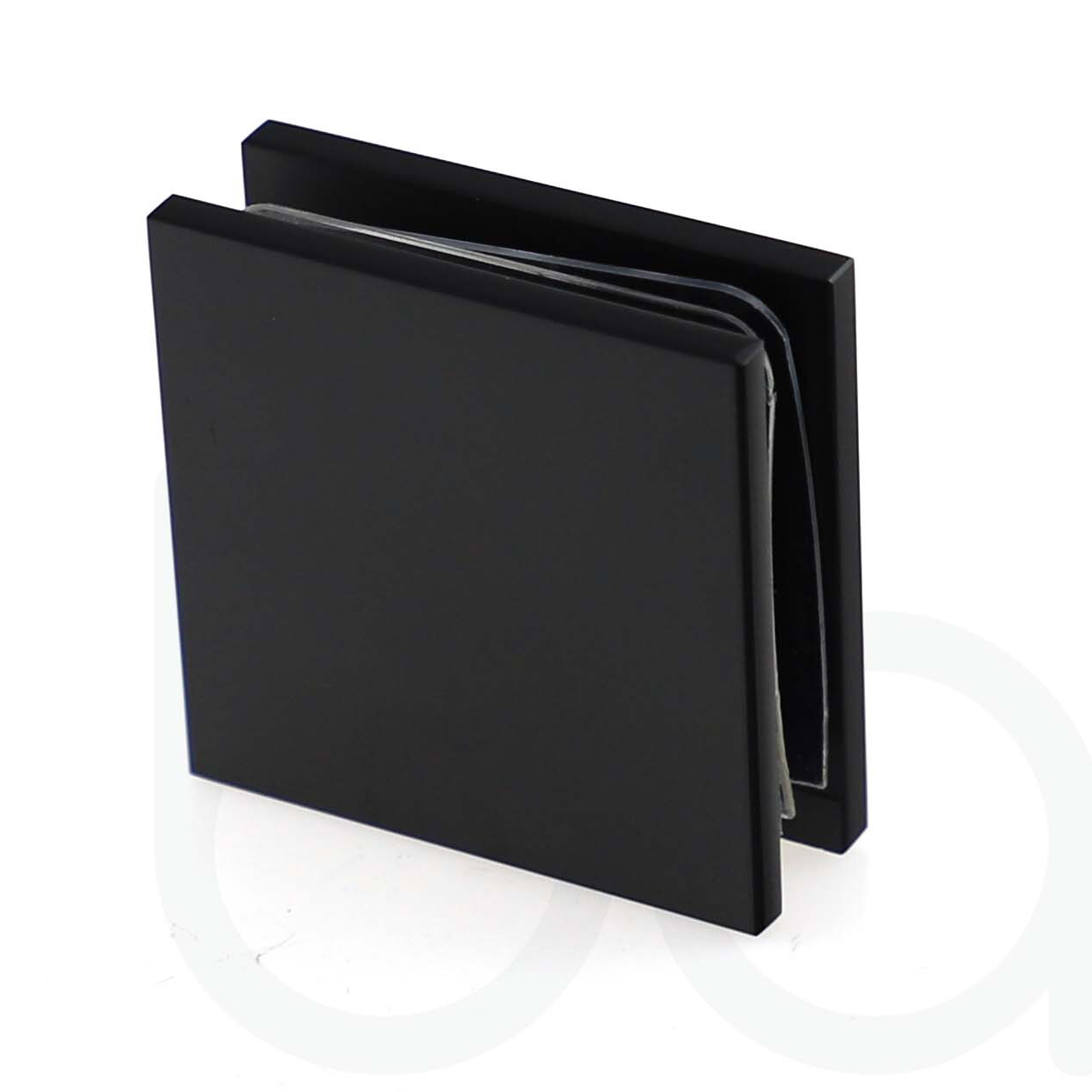 900mm Fixed Panel Shower Screen Matte Black