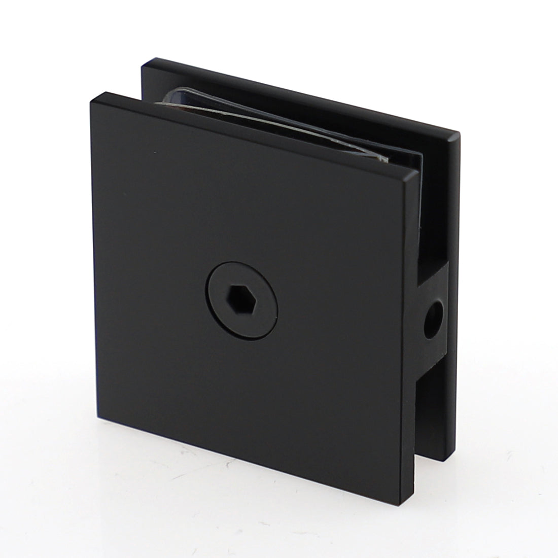 Frameless Shower Screen 900x900mm Square Matte Black