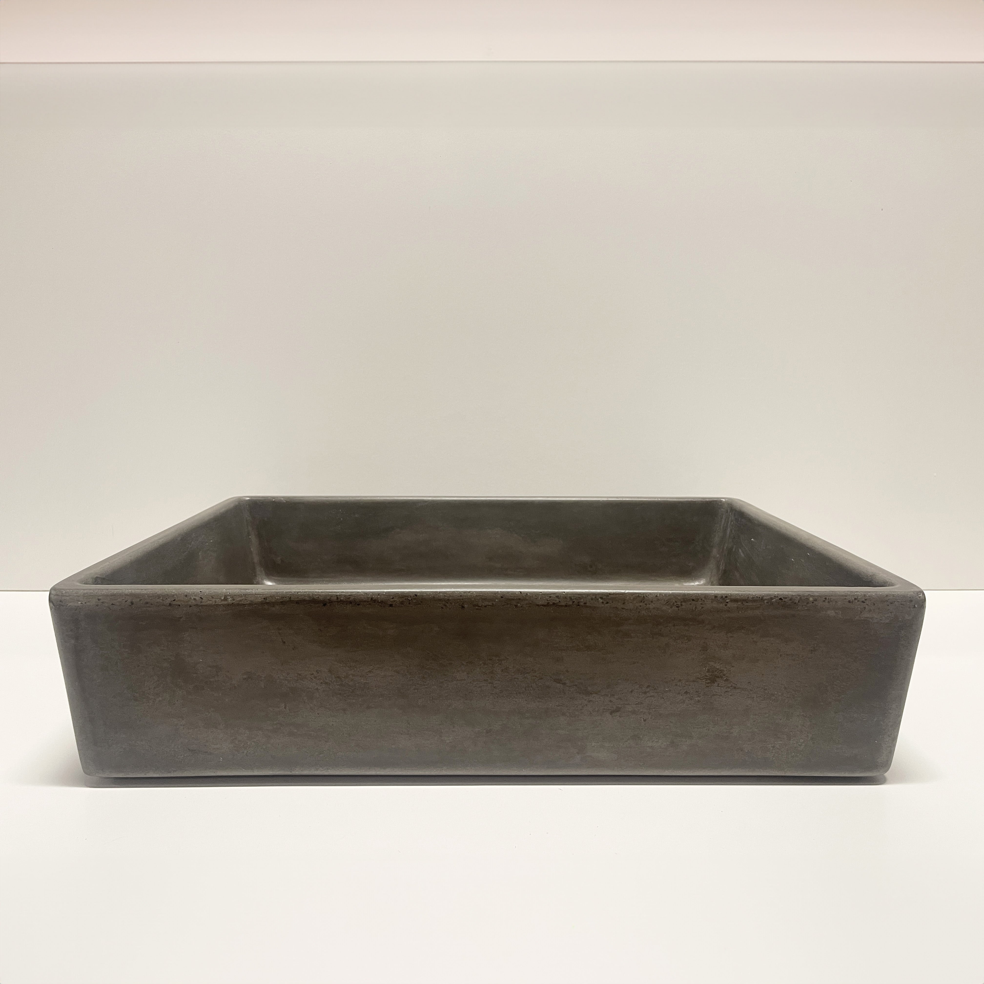 Spring Hill Designs Aila Rectangular Above Counter Concrete Basin Charcoal