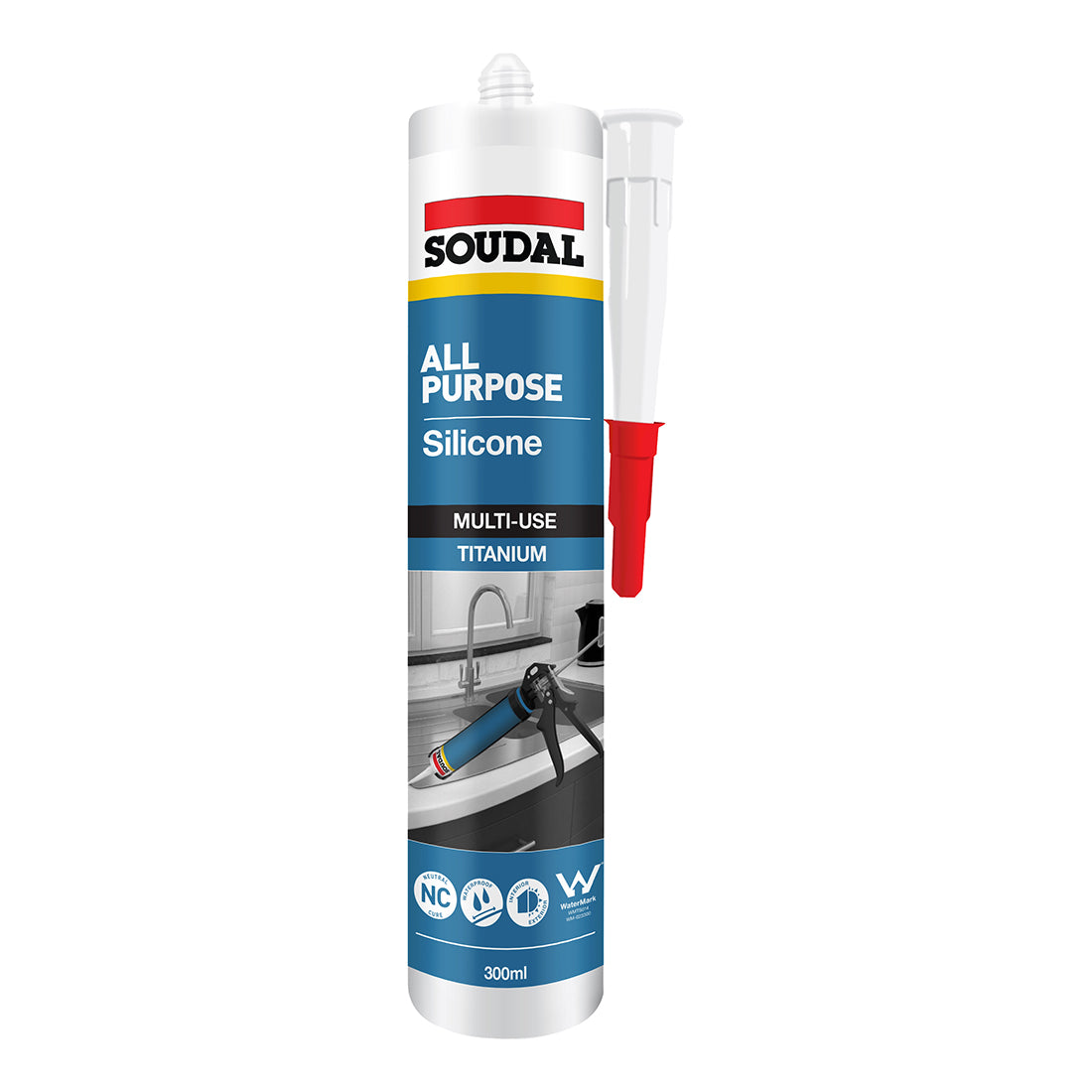 All Purpose Silicone Titanium 300ml