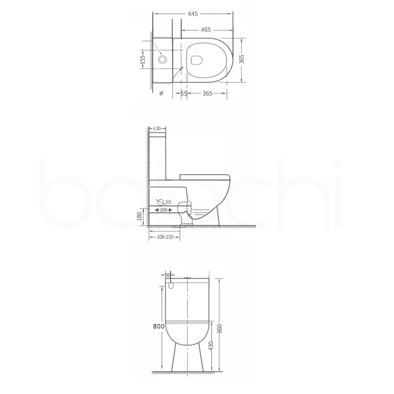 Baiachi Zeena MKII Back-to-Wall Toilet Suite