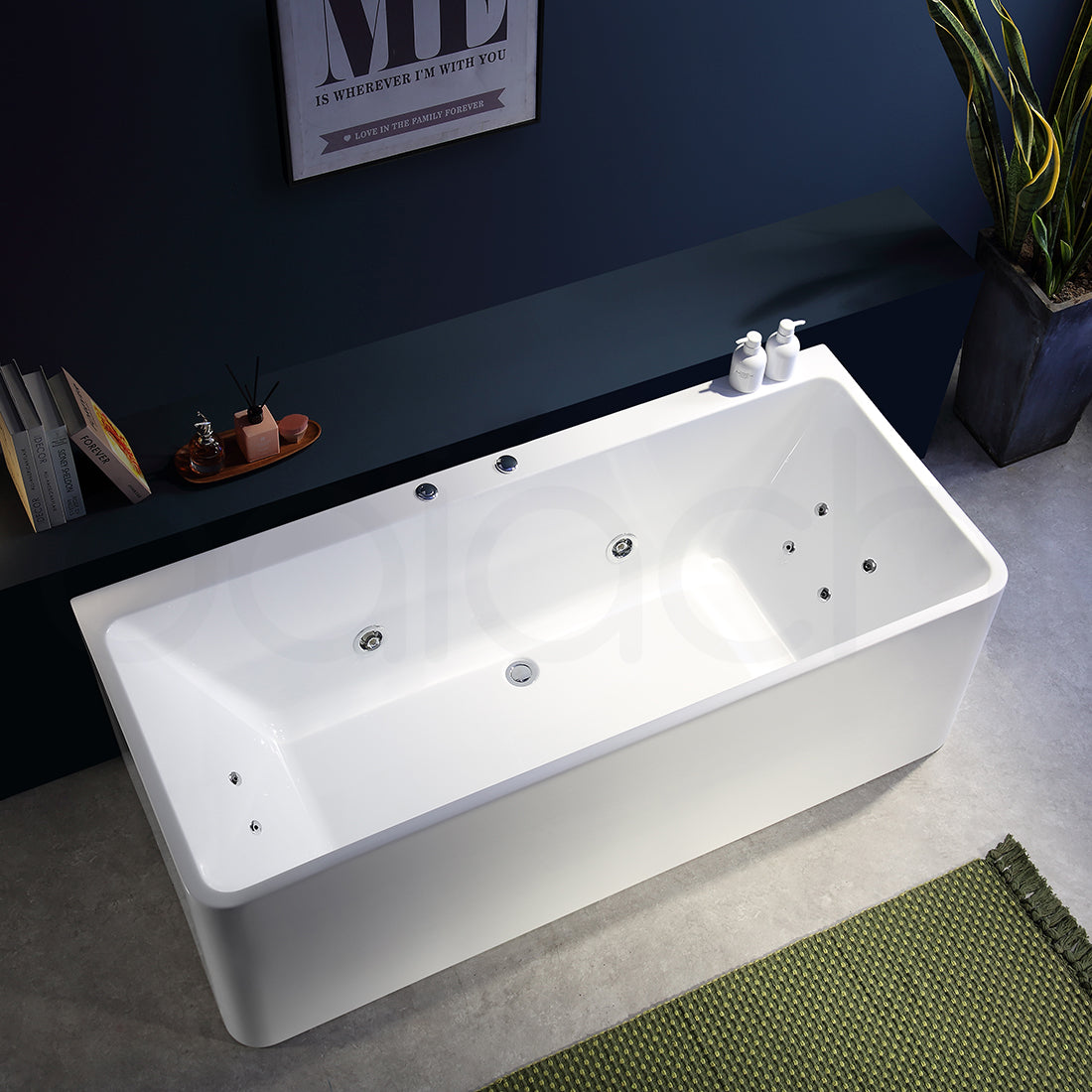Baiachi Cubi 1500 Freestanding 10 Jet Spa Bath