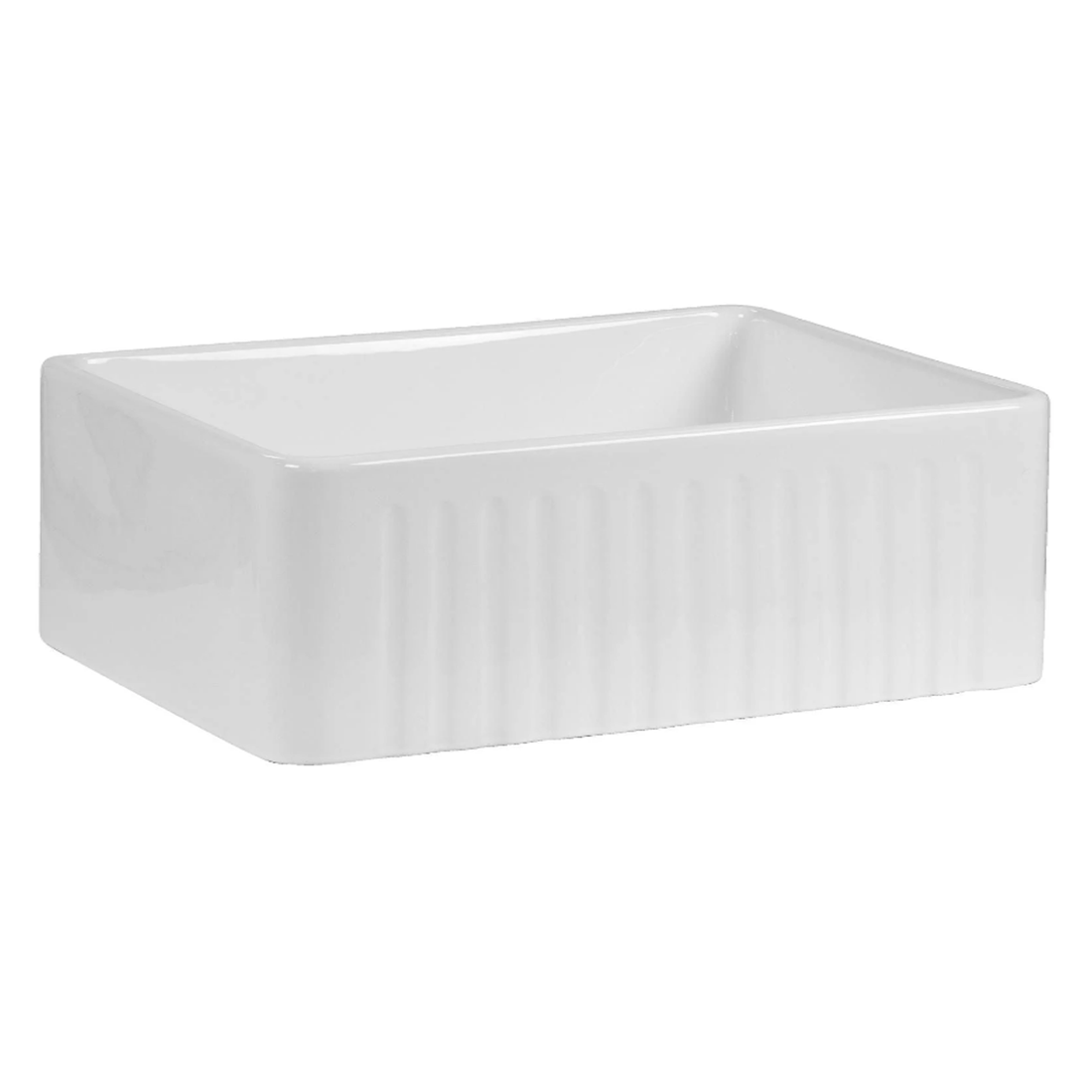 Baiachi 765X455X255mm Butler Farmhouse Fireclay Kitchen Laundry Sink Gun Metal Waste