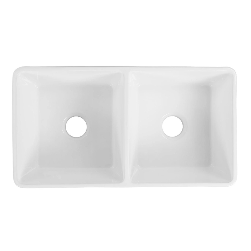 Baiachi 835X455X255mm Butler Farmhouse Fireclay Kitchen Laundry Sink Gun Metal Waste