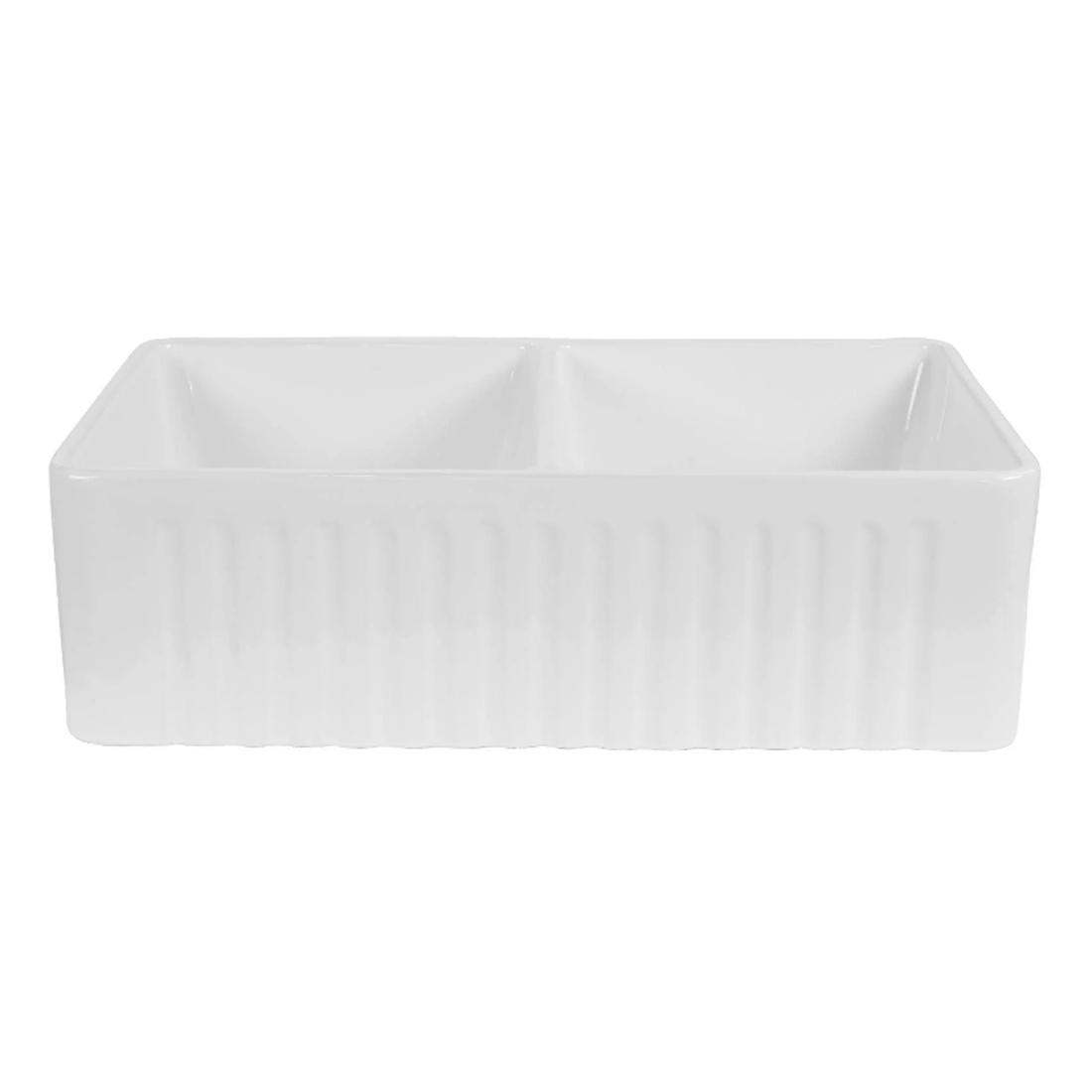Baiachi 835X455X255mm Butler Farmhouse Fireclay Kitchen Laundry Sink Gun Metal Waste