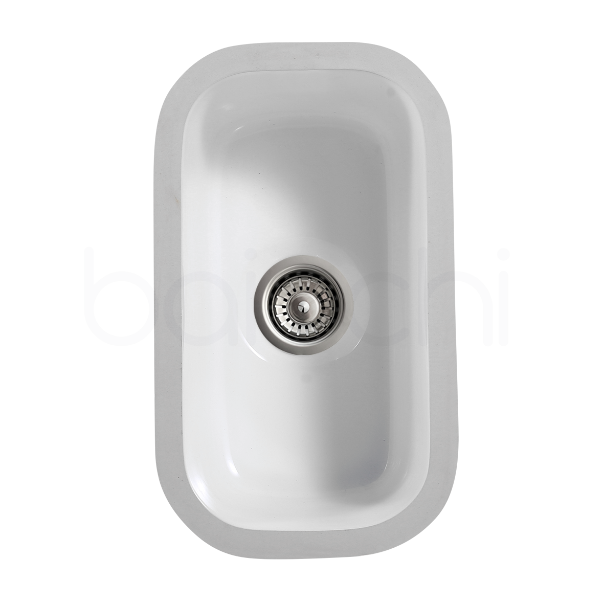 Baiachi Ceramic Kitchen and Laundry Undermount Sink Brushed Gold Waste