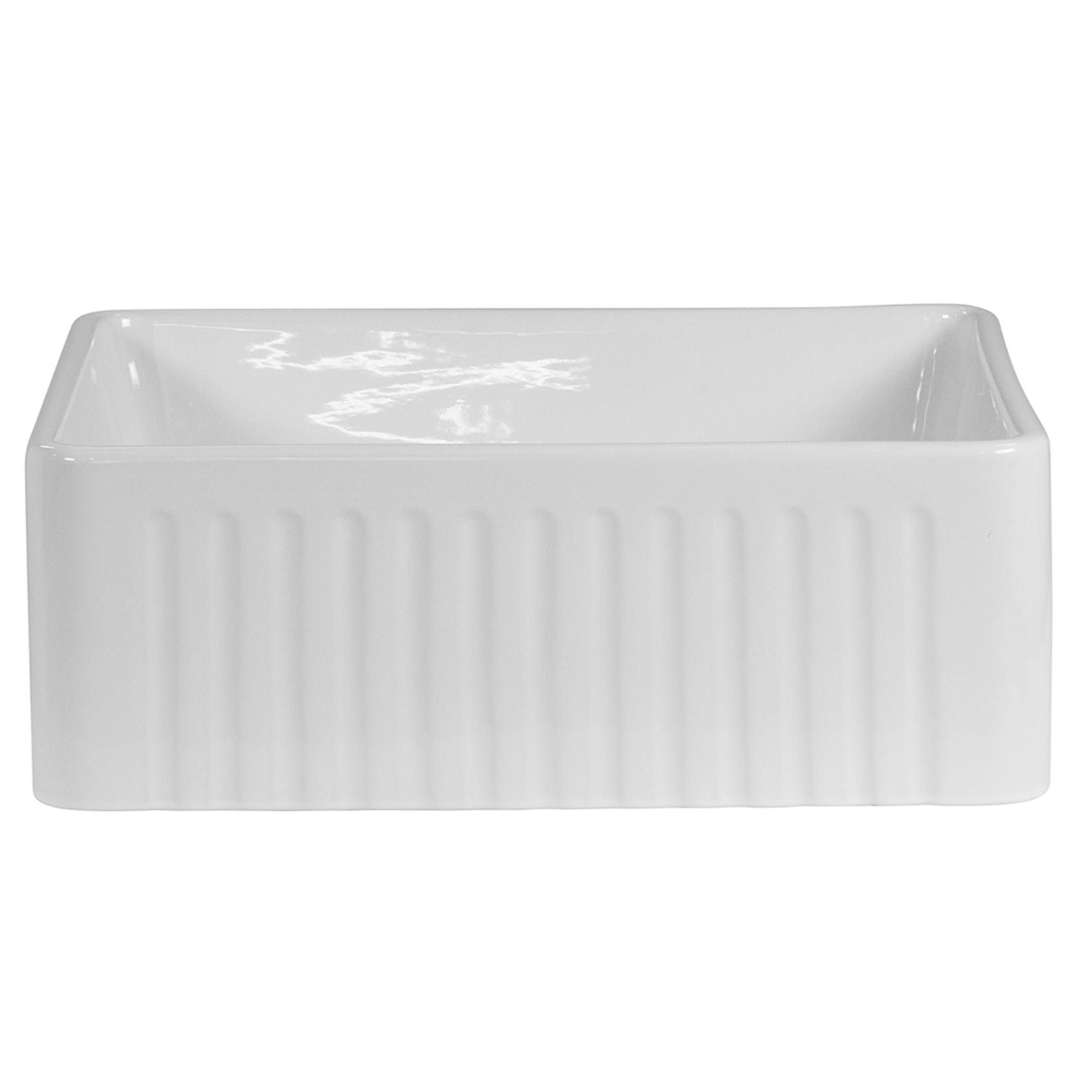 Baiachi 835X460X255mm Butler Farmhouse Fireclay Kitchen Laundry Sink Stainless Steel Waste