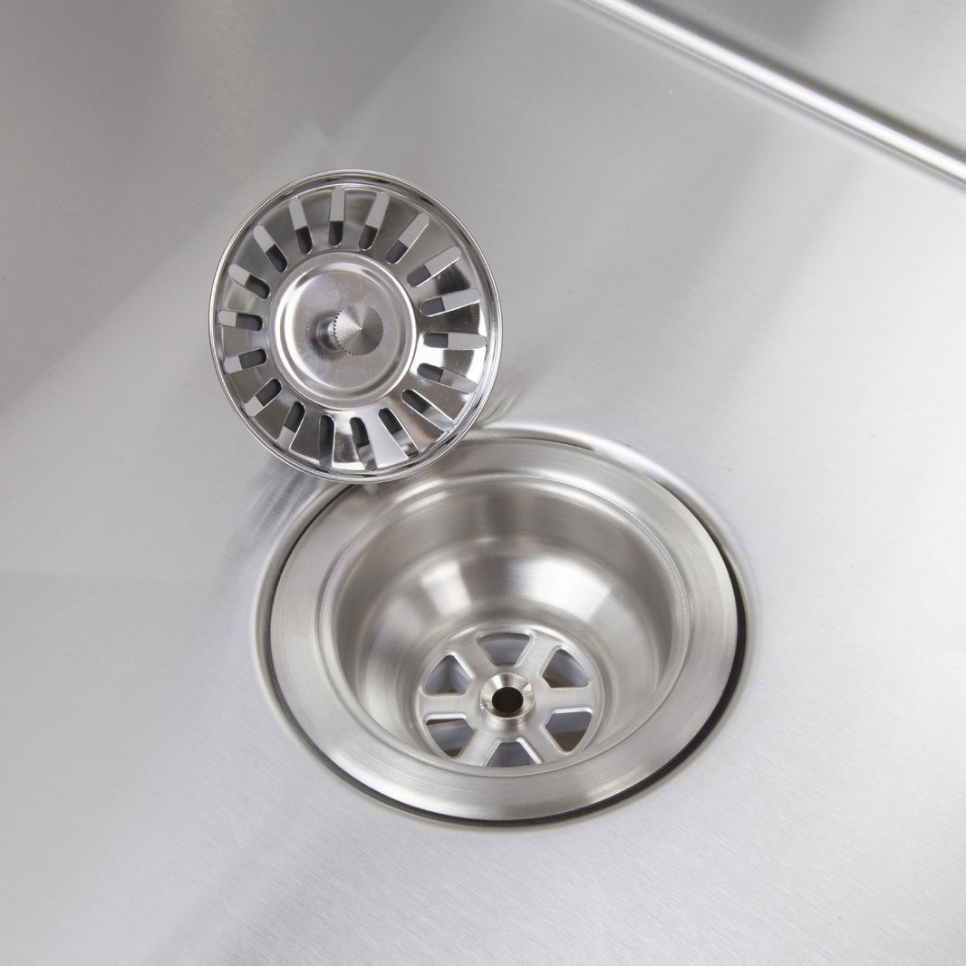 440X440mm Handmade Laundry Kitchen Sink Top/Under Mount Stainless Steel