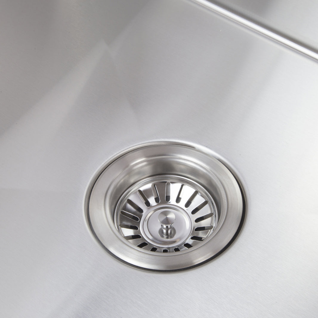 440X440mm Handmade Laundry Kitchen Sink Top/Under Mount Stainless Steel