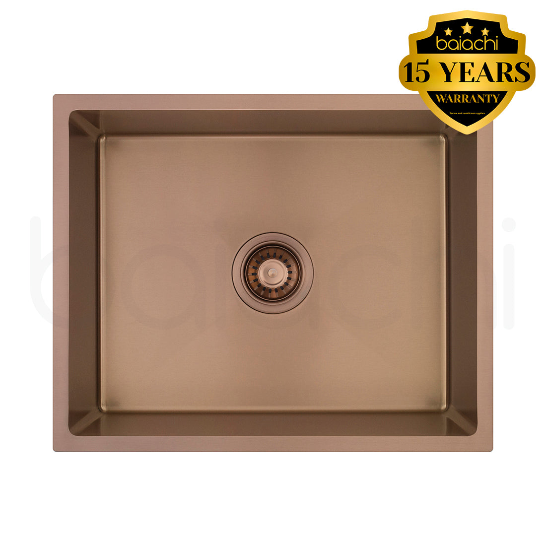 Baiachi 540X440mm Handmade Laundry Kitchen Sink Top/Under Mount Brushed Copper