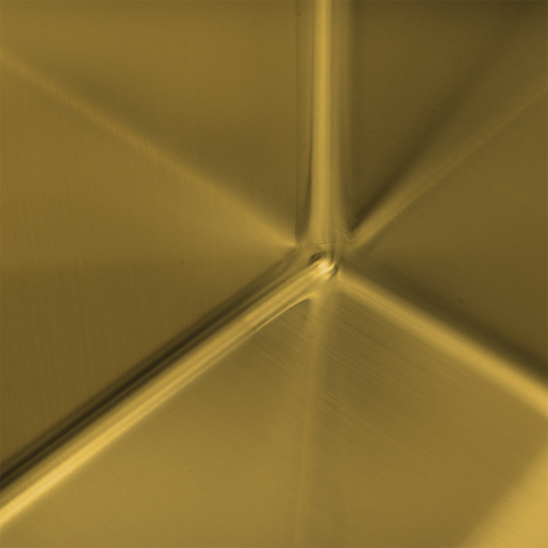 540X440mm Handmade Laundry Kitchen Sink Top/Under Mount Brushed Gold