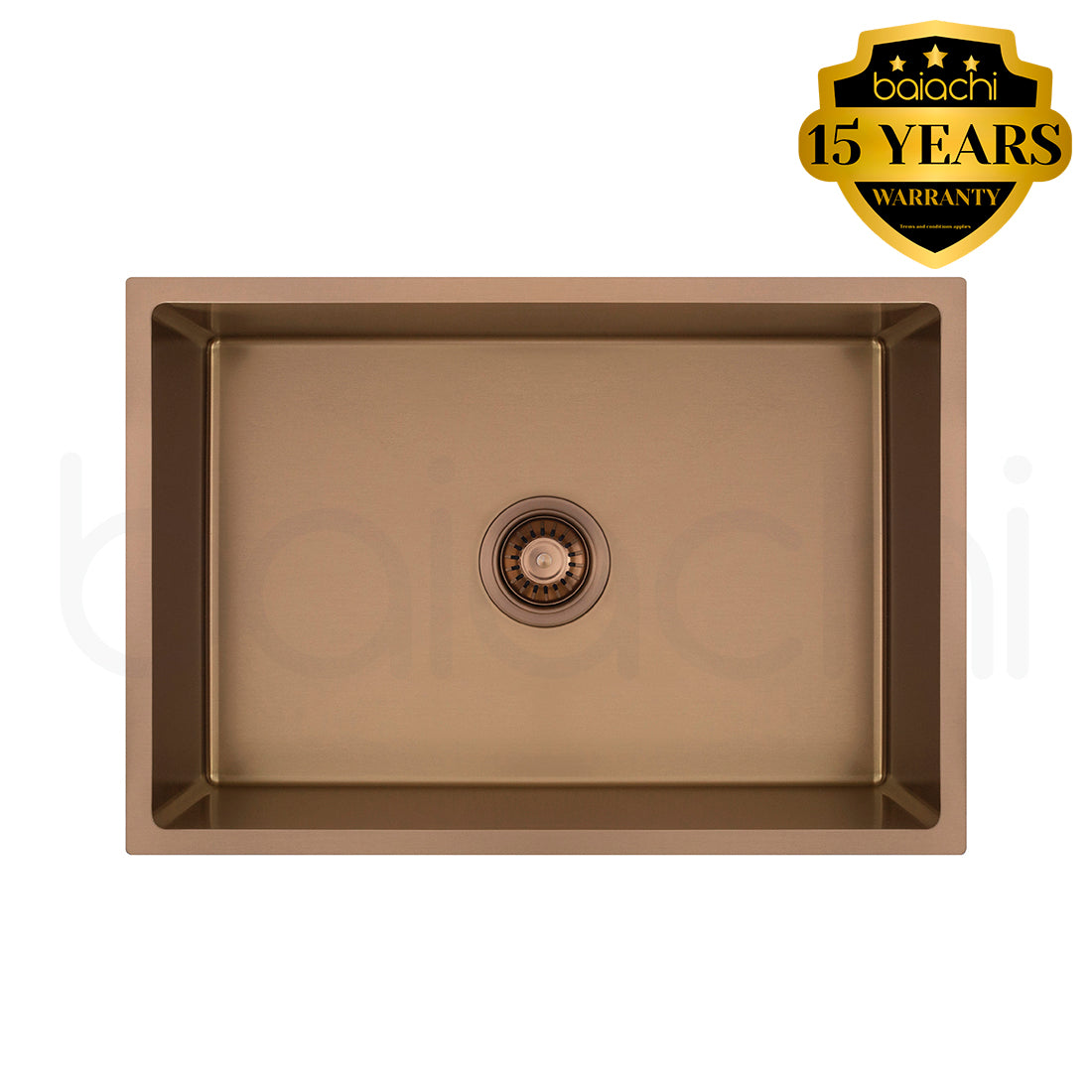 Baiachi 640X440mm Handmade Laundry Kitchen Sink Top/Under Mount Brushed Copper