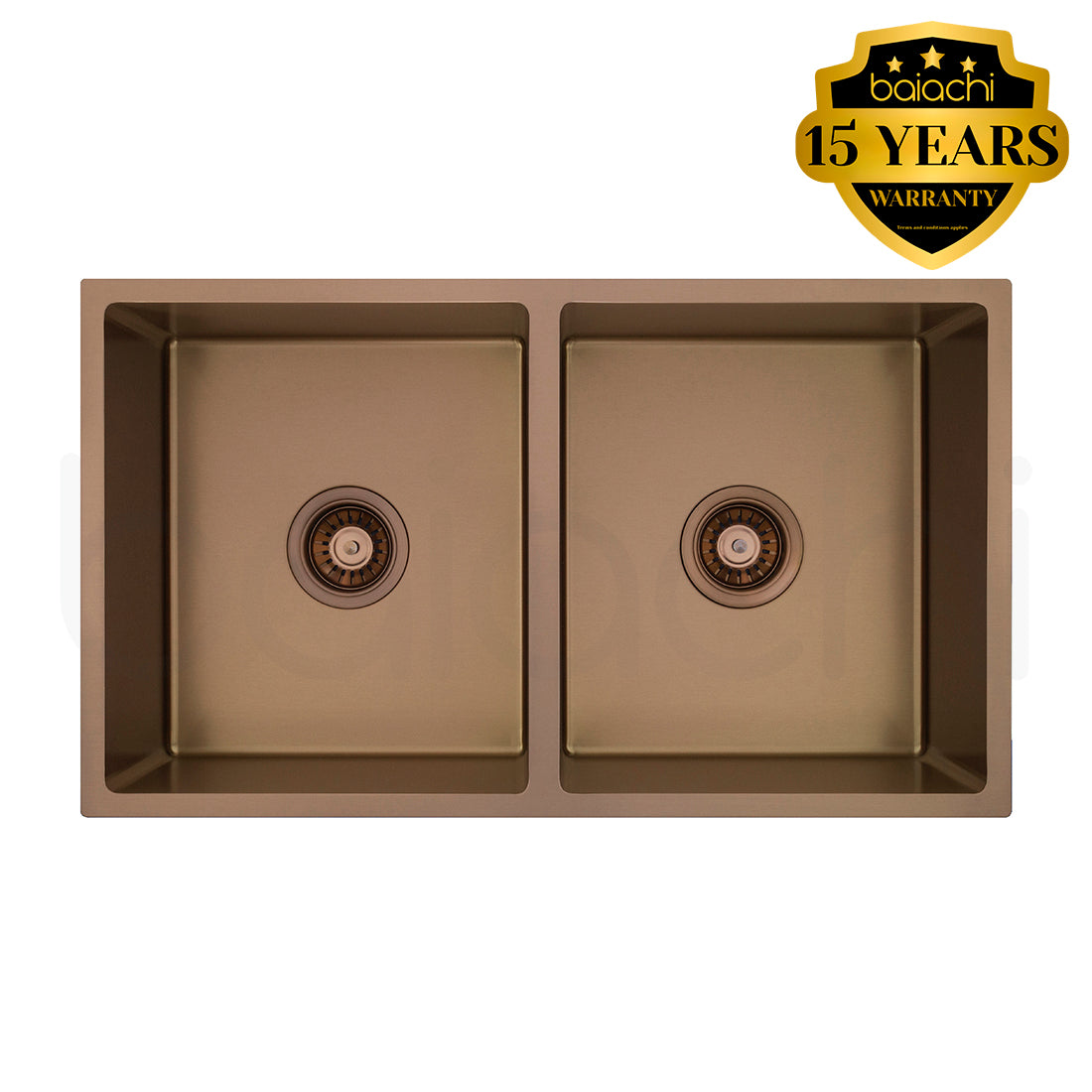 Baiachi 760X440mm Handmade Laundry Kitchen Sink Top/Under Mount Brushed Copper