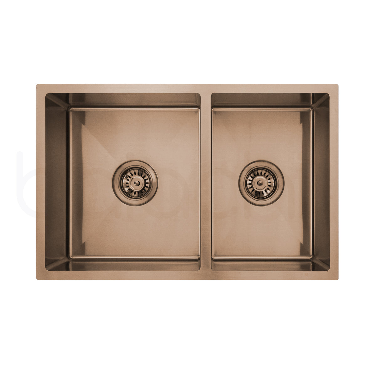 Baiachi 790x450 Handmade Kitchen and Laundry Stainless Steel Sink Double Bowl Top Undermount Brushed Copper