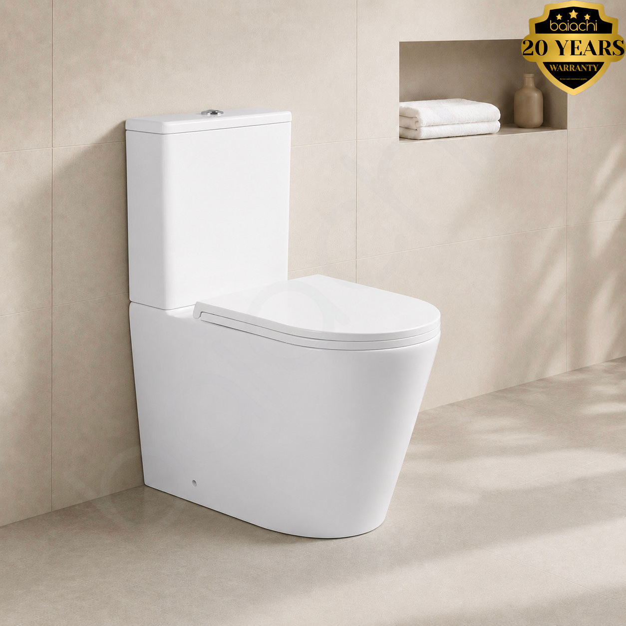 Baiachi Bravo Vortex Rimless Tornado Toilet Suite