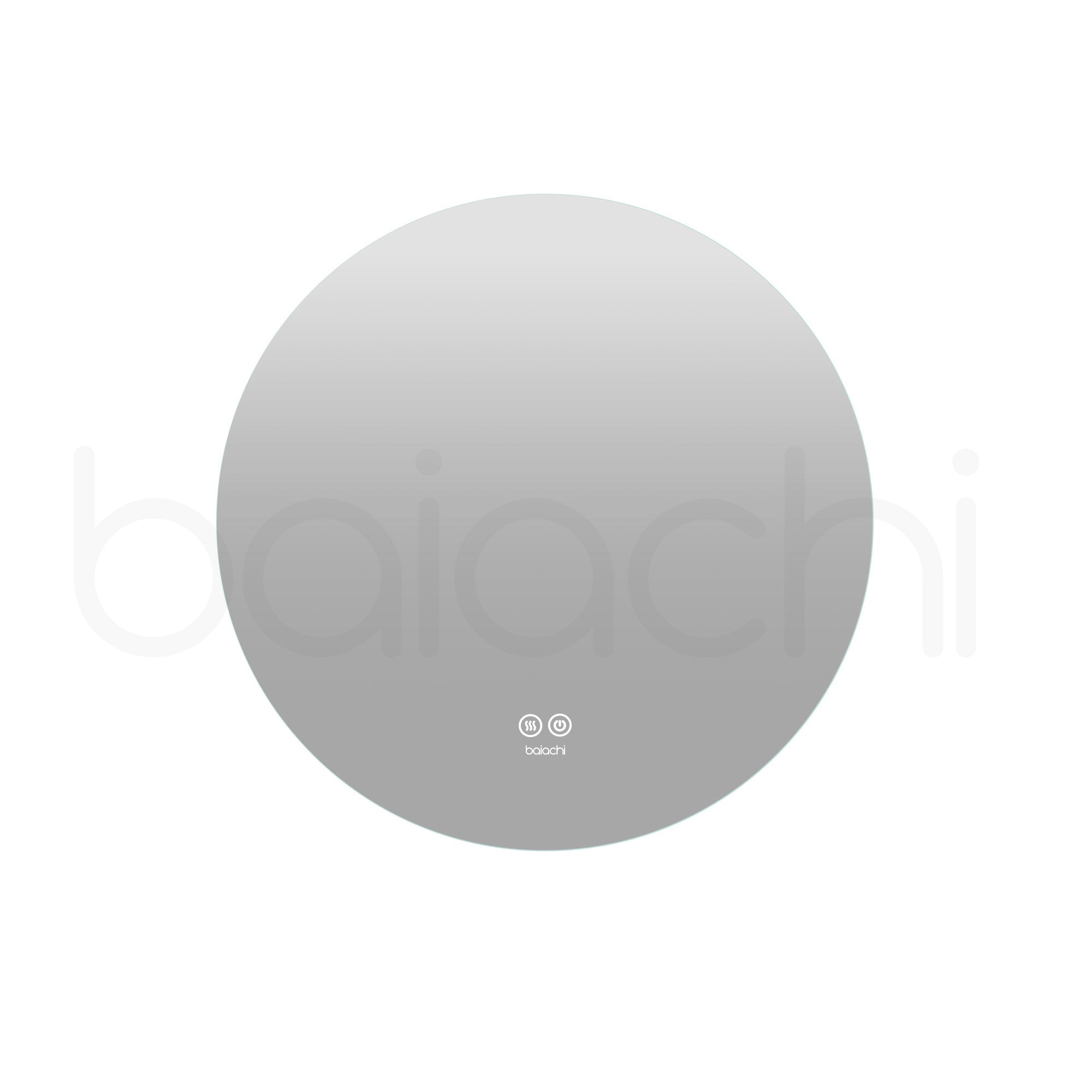 Baiachi LED Round 600mm Backlit Anti-Fog Mirror
