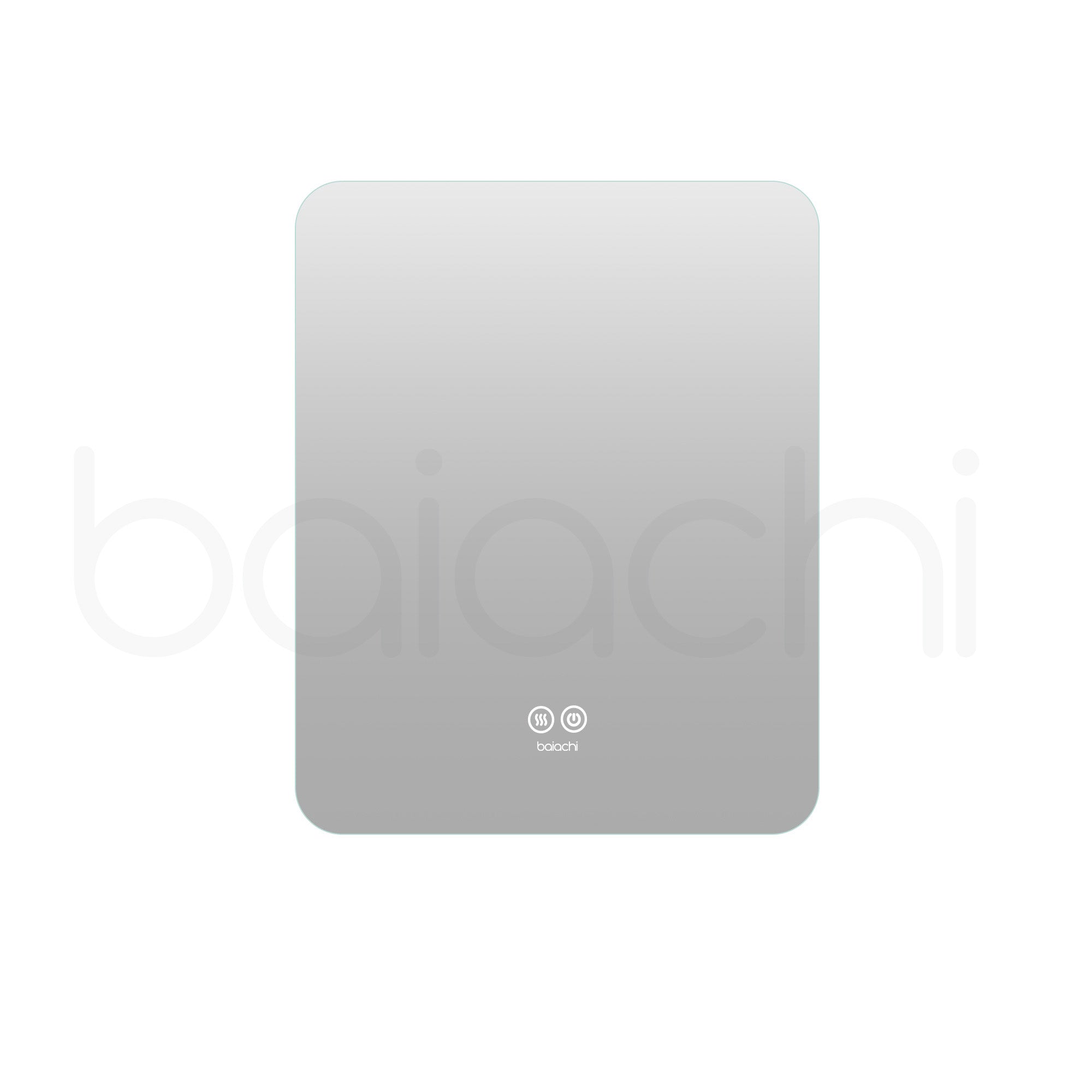 Baiachi LED Square 600x750mm Backlit Anti-Fog Mirror