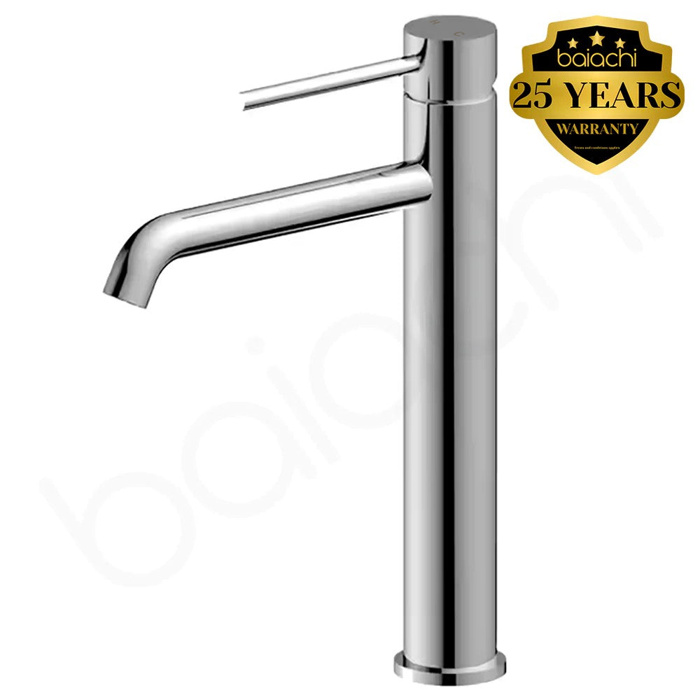 Baiachi Moreton Slimline Highrise Basin Mixer Chrome