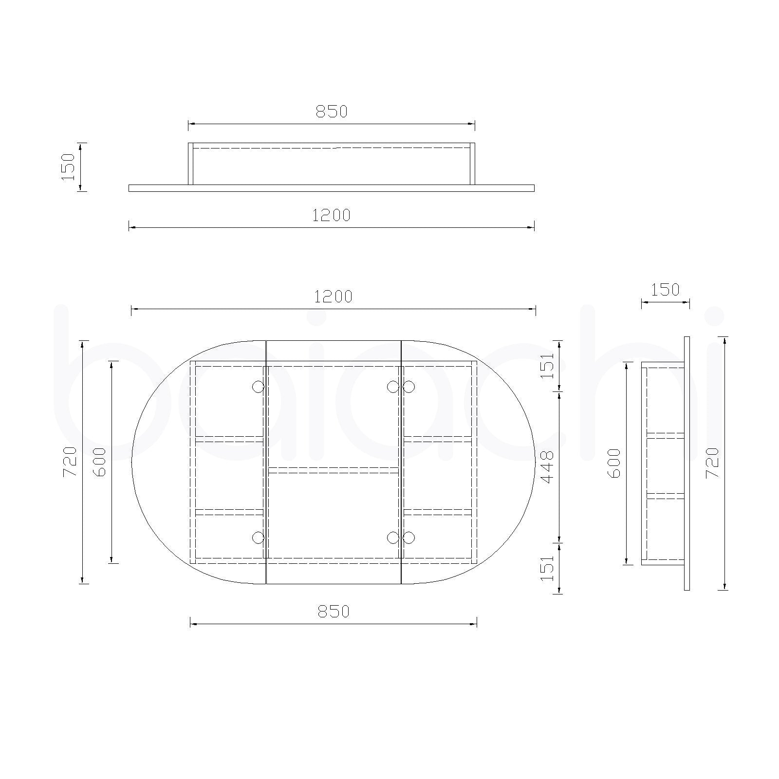 Baiachi Kewarra Bathroom Mirror Cabinet 12072