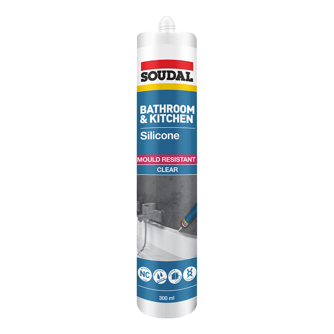 Bathroom & Kitchen Silicone Clear 300ml
