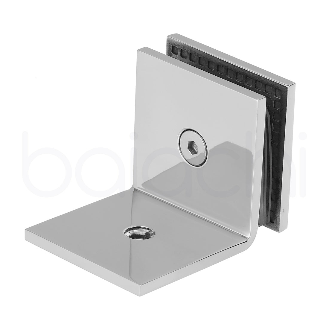 Baiachi 900mm Curved Fixed Panel Shower Screen Chrome