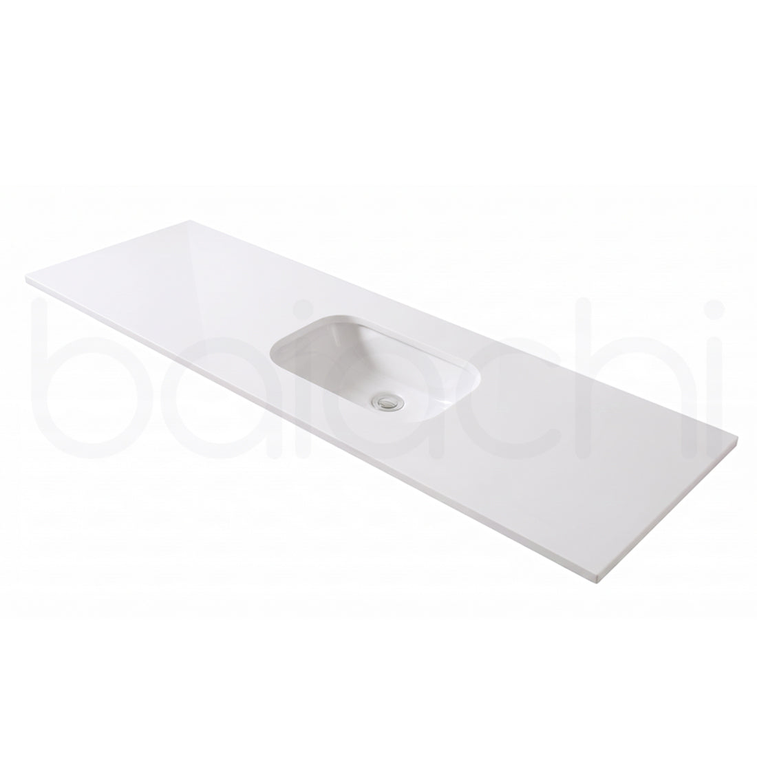 Baiachi 1200mm White Quartz with Undercounter Stone Ceramic Basin