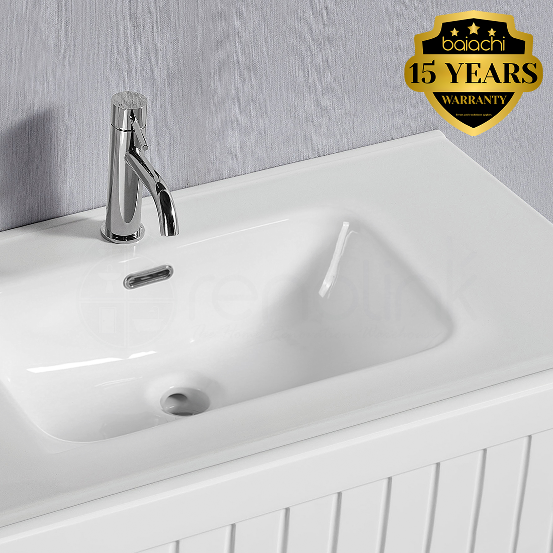 Hampton Plywood 1200mm Wall Hung Bathroom Vanity Ceramic Basin