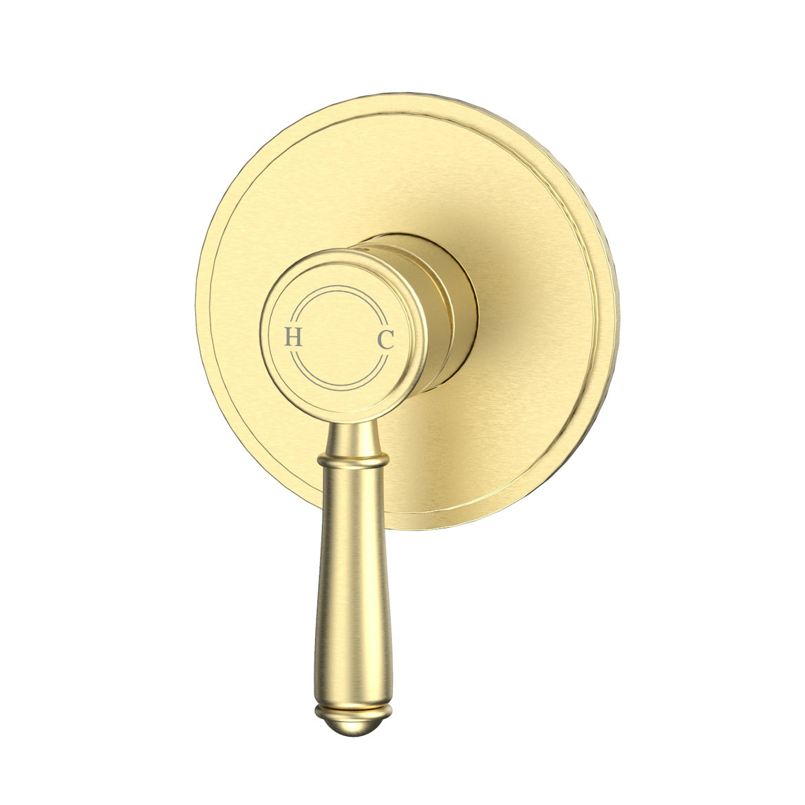 Ikon Clasico Wall Mixer Brushed Gold