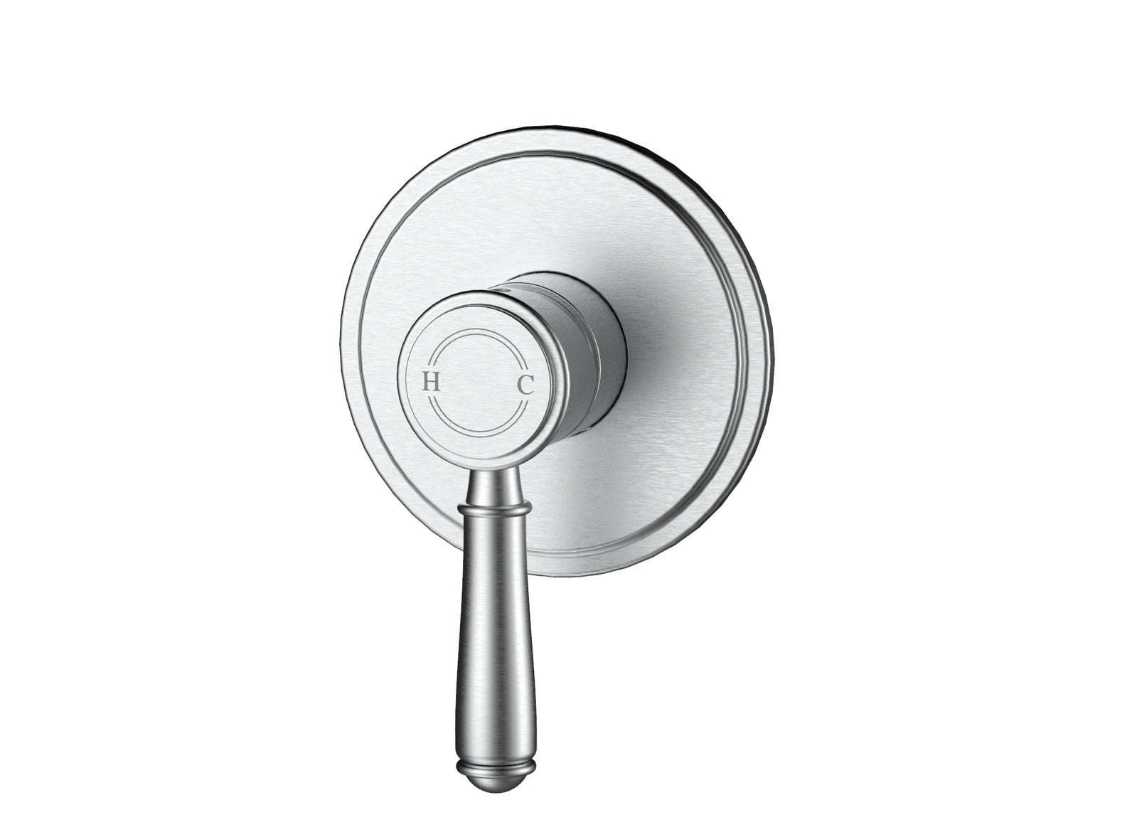 Ikon Clasico Wall Mixer Brushed Nickel