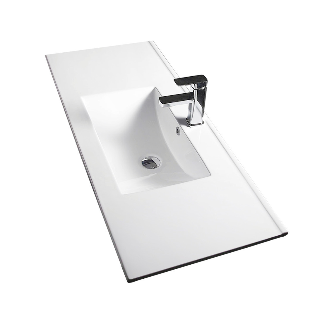 Ivana 750mm PVC Water Proof Wall Hung Bathroom Vanity Right Drawers Ceramic Basin