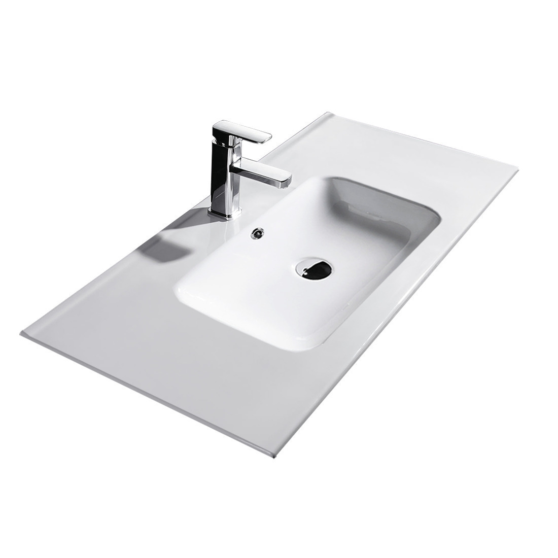 Ivana 900mm PVC Water Proof Wall Hung Bathroom Vanity Left Drawers Ceramic Basin