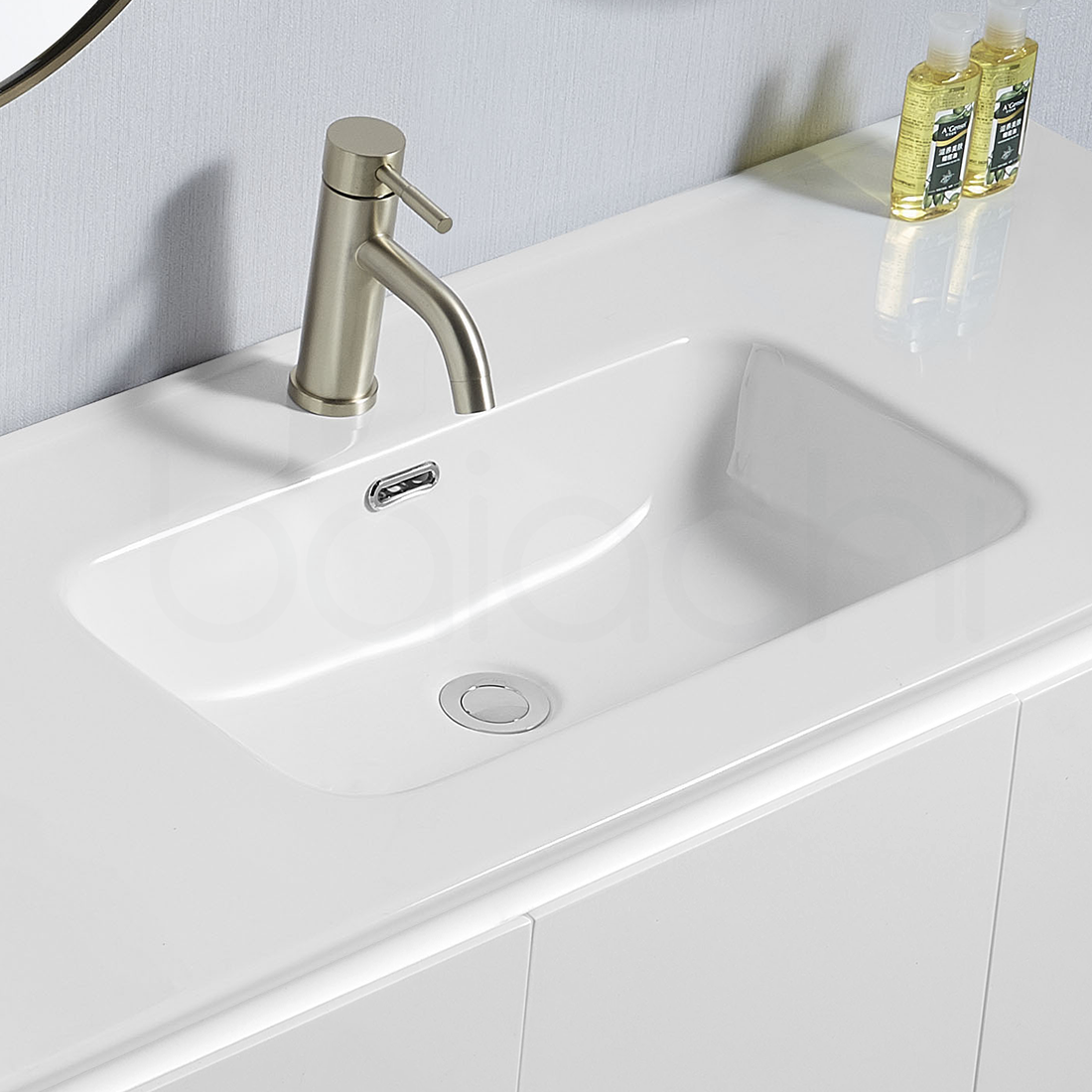 Ivana 900mm PVC Water Proof Wall Hung Bathroom Vanity Right Drawers Ceramic Basin