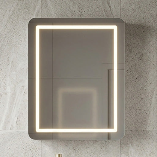 Baiachi 600x750 Round Edge LED Mirror Cabinet Right opening