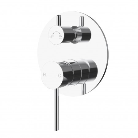 Otus Slimline SS Wall Diverter Mixer Chrome