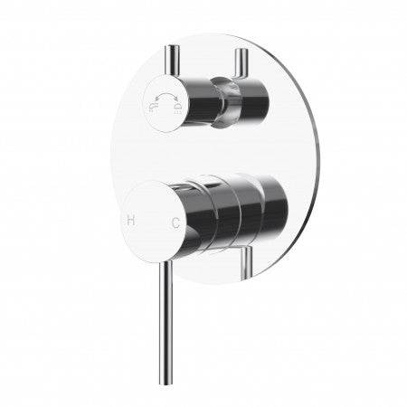 Otus Slimline SS Wall Diverter Mixer Chrome