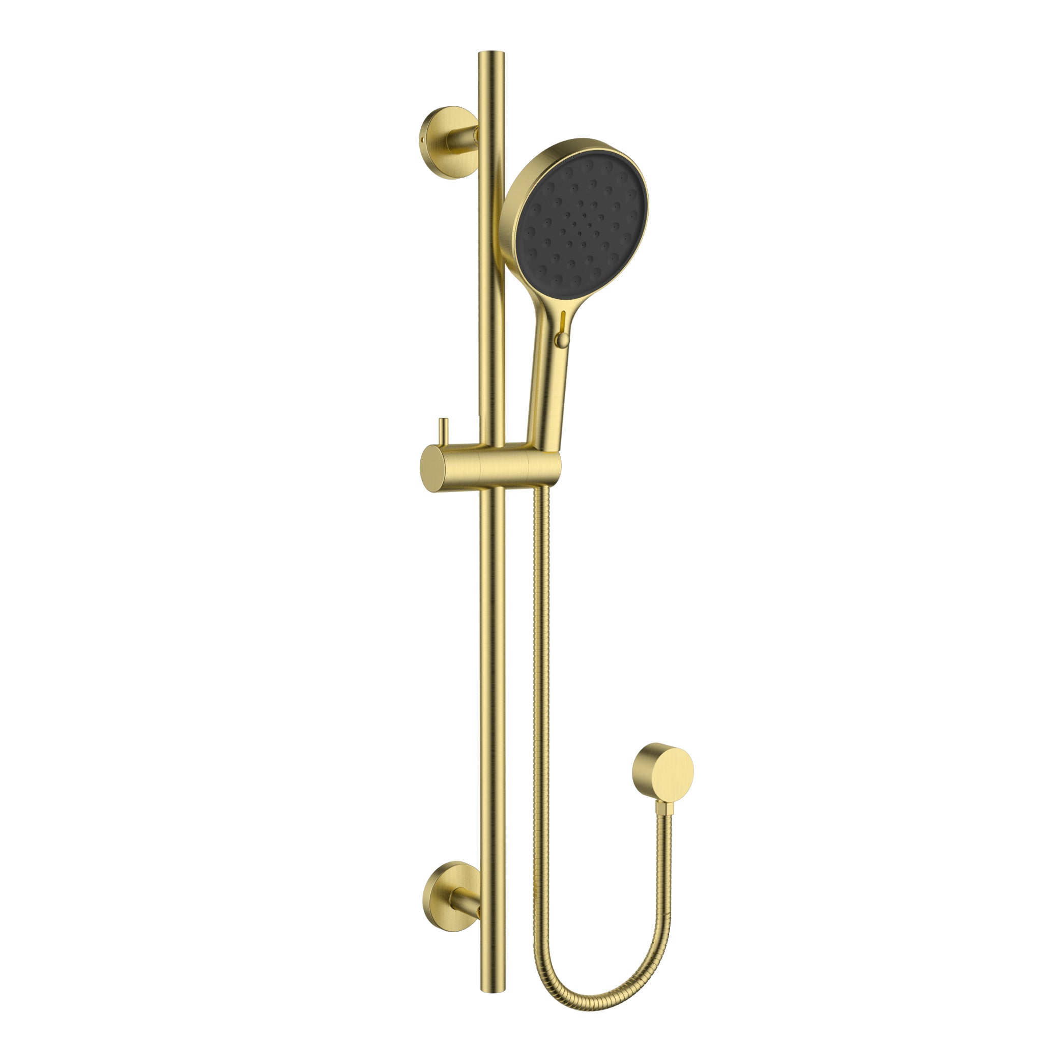 Sulu II Round Sliding Shower Set Brushed Gold