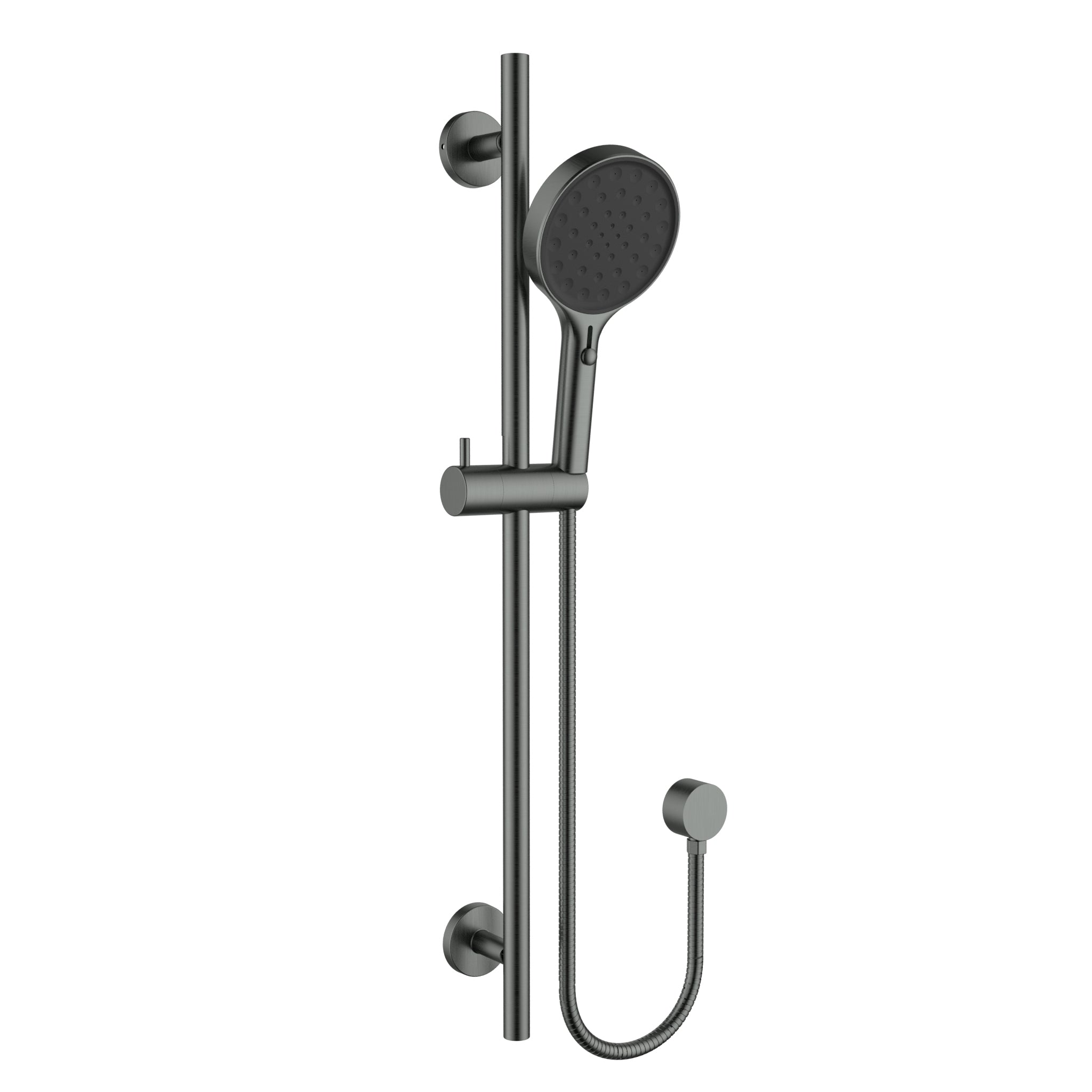 Sulu II Round Sliding Shower Set Gun Metal