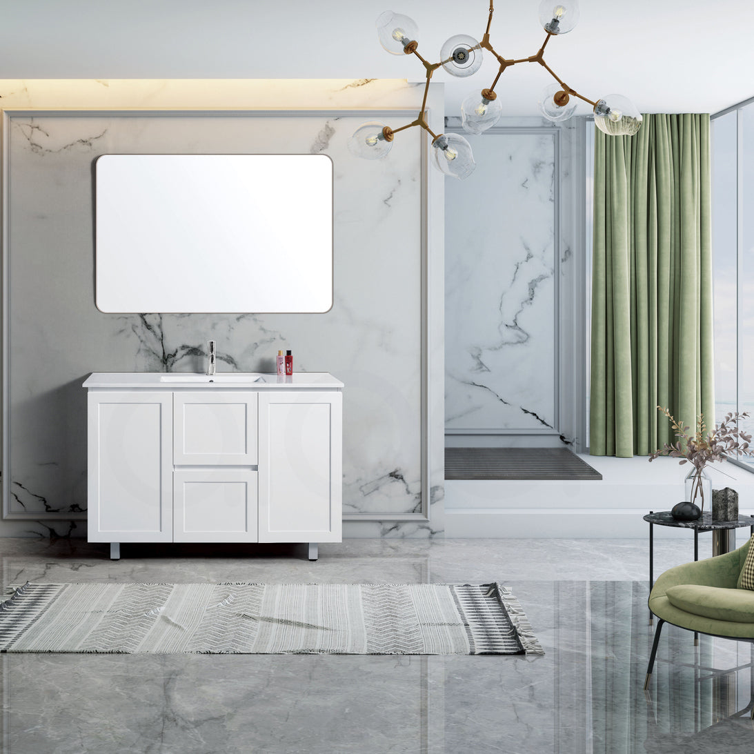 Shaker 1200mm Plywood Bathroom Vanity Cabinet