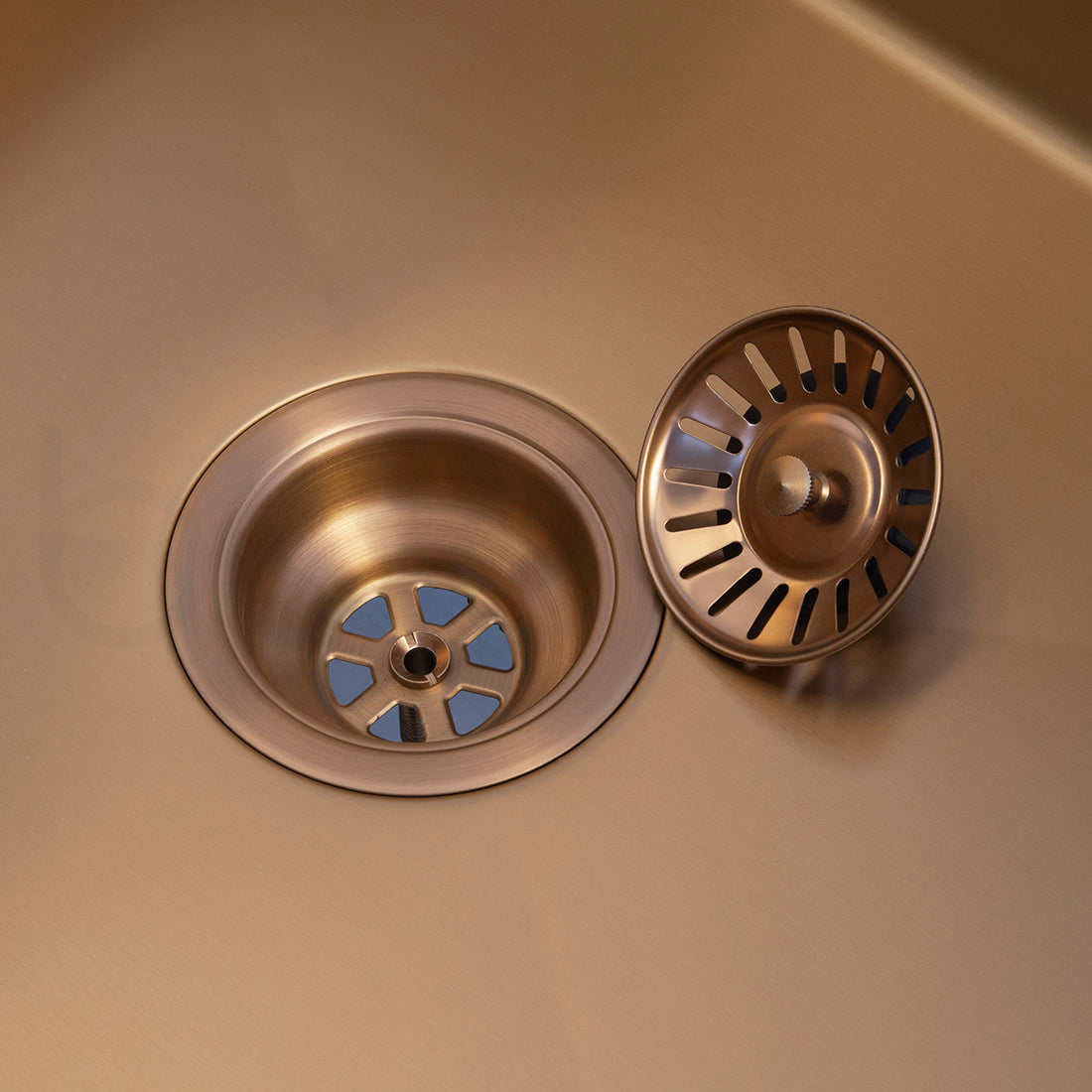 Baiachi 640X440mm Handmade Laundry Kitchen Sink Top/Under Mount Brushed Copper