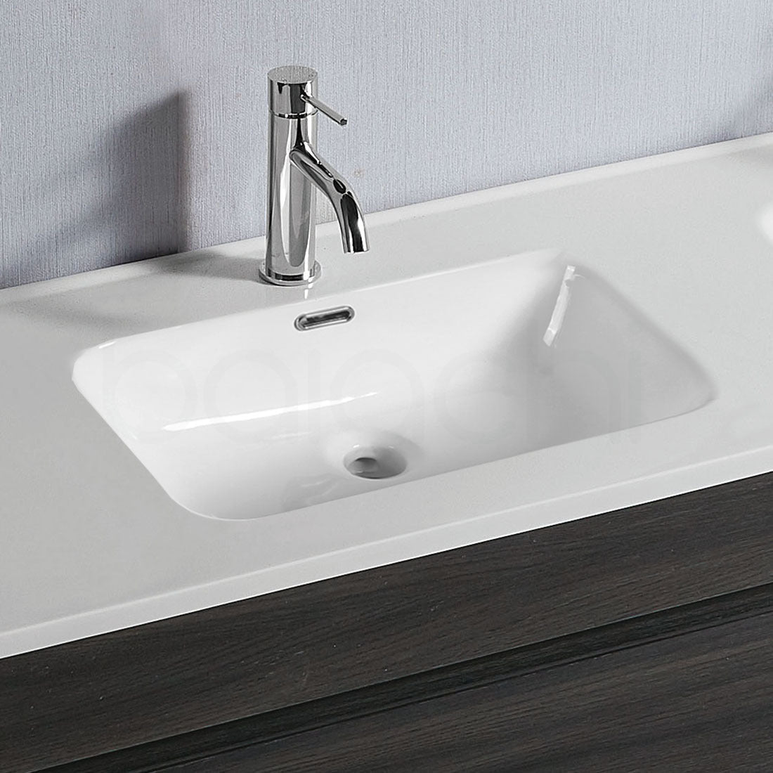 Vellena Plywood 600mm Empire Oak Bathroom Vanity Ceramic Basin