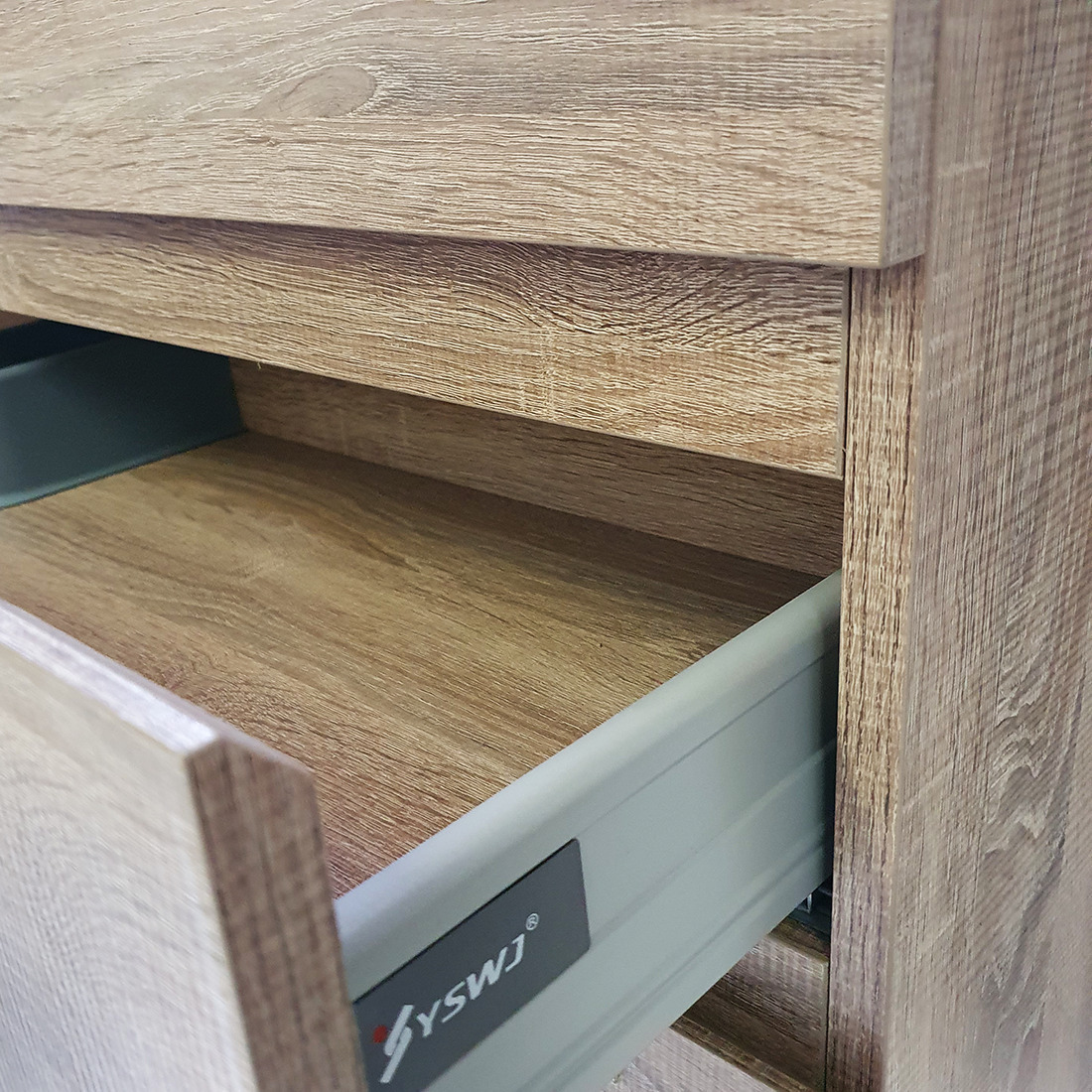 Vellena 600mm Plywood Prime Oak Wall Hung Bathroom Vanity Cabinet