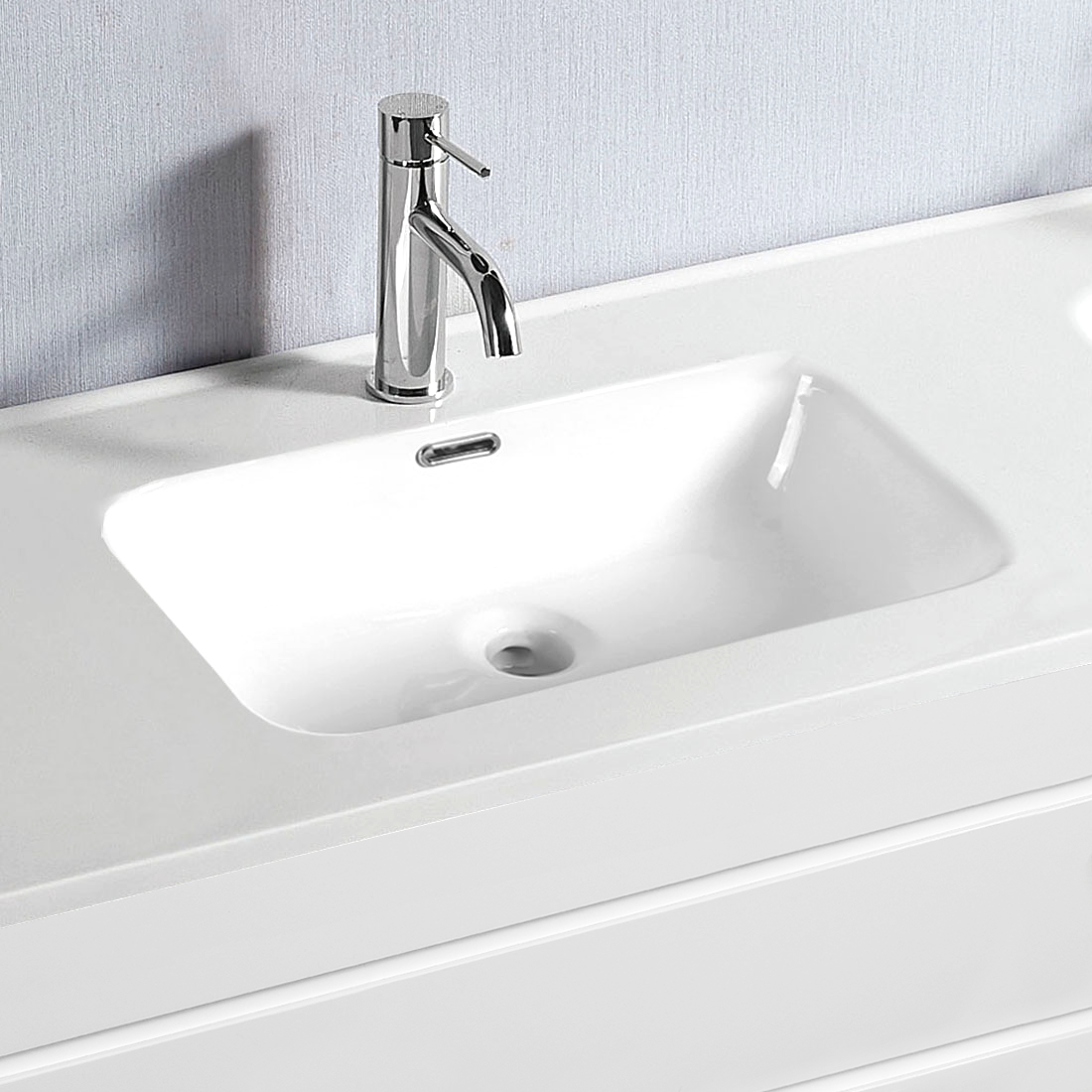 Vellena Plywood 900mm Wall Hung Bathroom Vanity Ceramic Basin