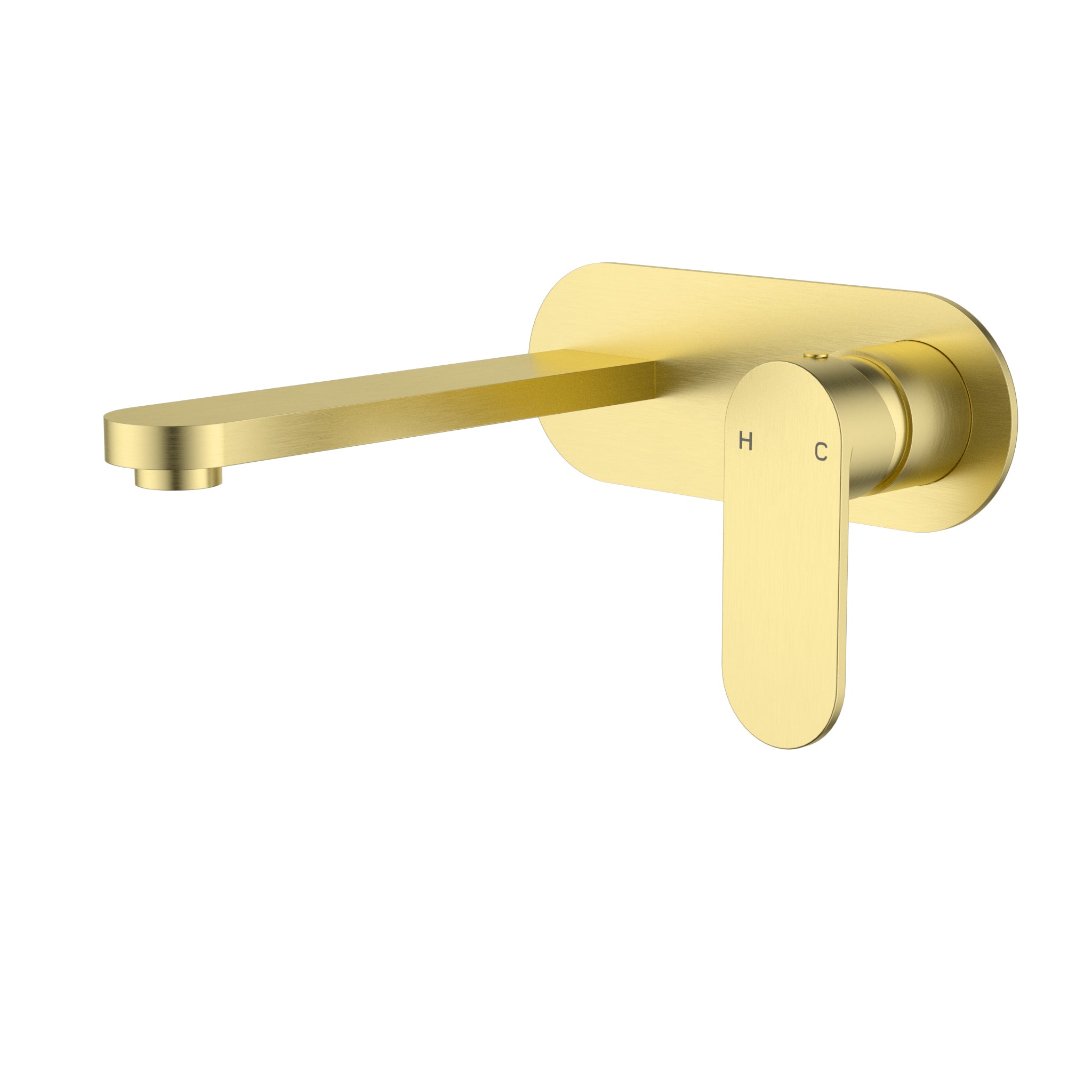 Sora SS Wall Basin Mixer Brushed Gold